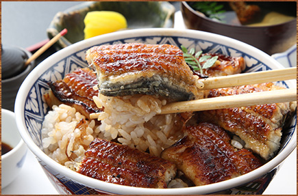 うな丼箸上げ